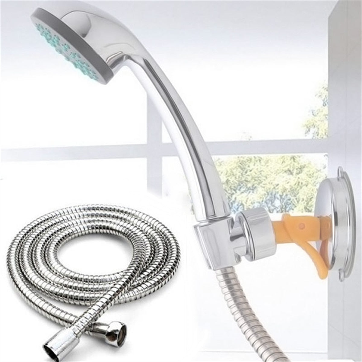 1.5m Flexible Shower Hose Extension Stainless Steel