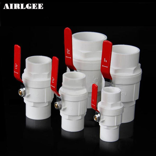 Red Non-slip Handle PVC Ball Valve