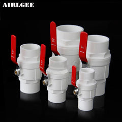 Red Non-slip Handle PVC Ball Valve